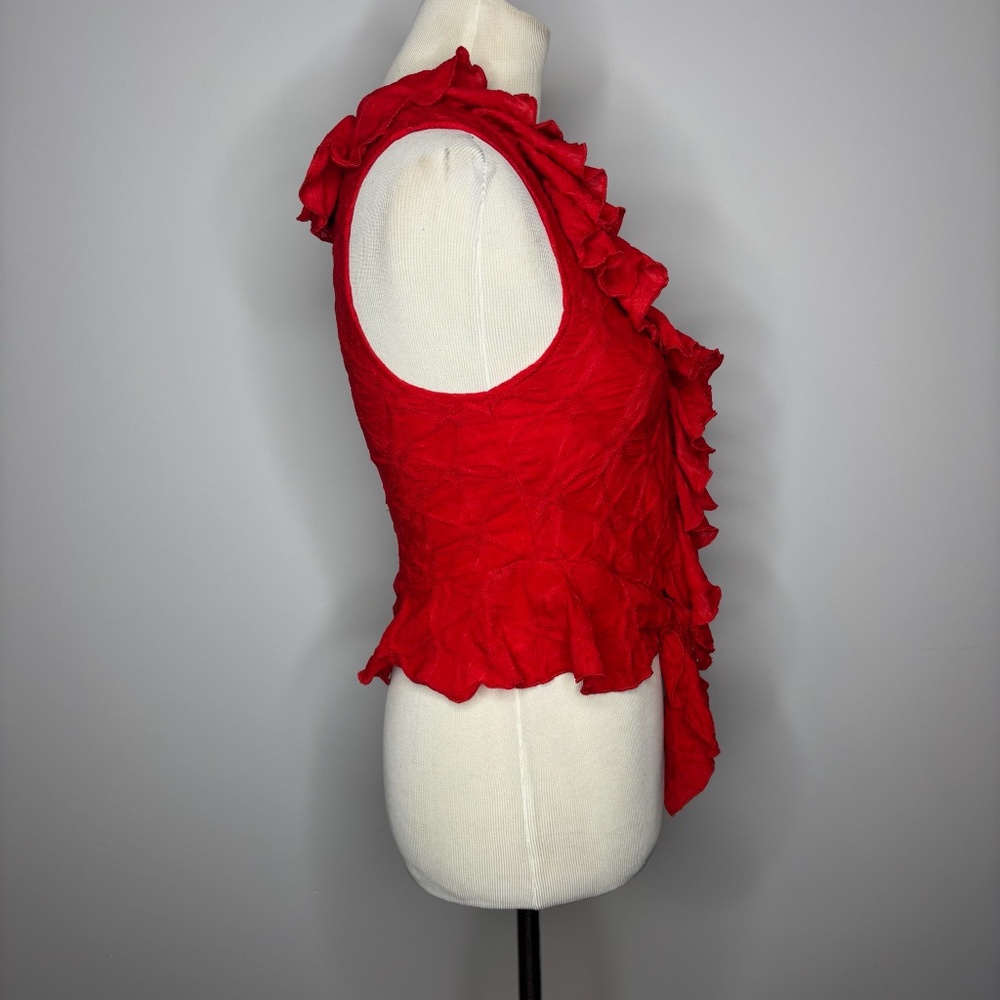 Miss Me - Red Ruffle Top - Picture 4 of 4